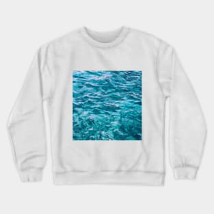SCENERY 48 - Clear Blue Sea Water Beach Coast Crewneck Sweatshirt